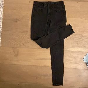 American eagle women’s black high-rise jegging size 6 super stretch